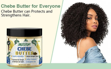GOIPLE Chebe Hair Care Products Deep Nourish & Moisturize Conditioner Smoothing Anti-loss Breakage Hair Oil or Butter or Powder