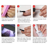 Clou Beaute Gel Color Hema TPO Free 15ml Gel Nail Varnish Soak Off UV Gel Polish Nail Art Manicure Lacquer Nail Art Jelly Gel
