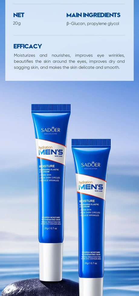 Retinol Eye Bag Removal Cream For Men Anti-Wrinkle Firming Skin Fades Fine Lines Anti Dark Circle Puffiness Brightening Eye Care