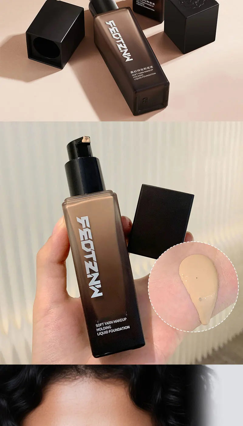 Feotznw Foundation Cream Long-lasting Makeup - 12H Natural Base Skin-toned Fit Natural-looking Lightweight Buildable Coverage