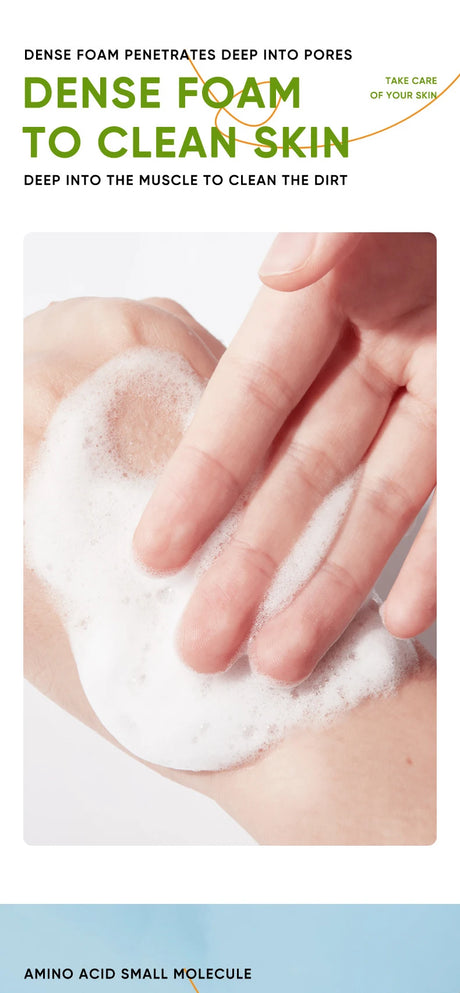 SADOER Aloe Facial Cleanser Massage Cleansing Mousse Moisturizing Deep Cleansing Anti-aigng Face Wash Foam Facial Cleanser