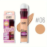 12 Color Liquid Concealer Moisturizing Rotating Sponge Head Concealer Long Lasting Lightweight Multi-use Foundation Makeup