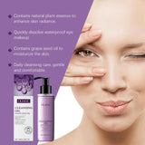 Grape Seed Cleansing Oil Makeup Remover for Sensitive Skin Non-Tightening Deep Purifying Hydrating Refreshing Facial Oil Control