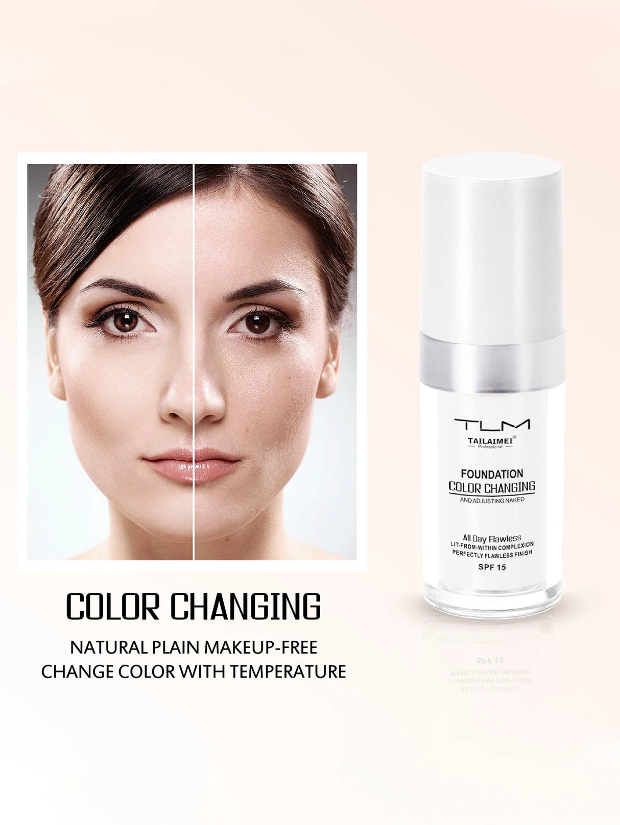 30ml Foundation Magic Color Changing Foundation Liquid Soft Matte Long Lasting Hydrating Makeup Base Maquiagem Korea Makeup