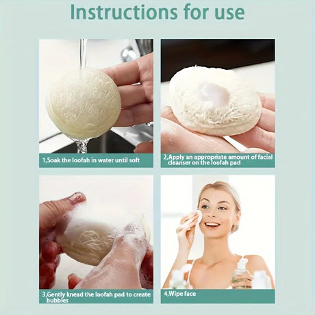 1/3/6/10pcs Loofah Face Wash Cloth Sponge Cleansing