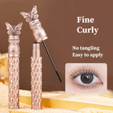 GECOMO Butterfly Flying Volume Mascara Curl Long-lasting Makeup Thin Brush Eyelash Primer Shape