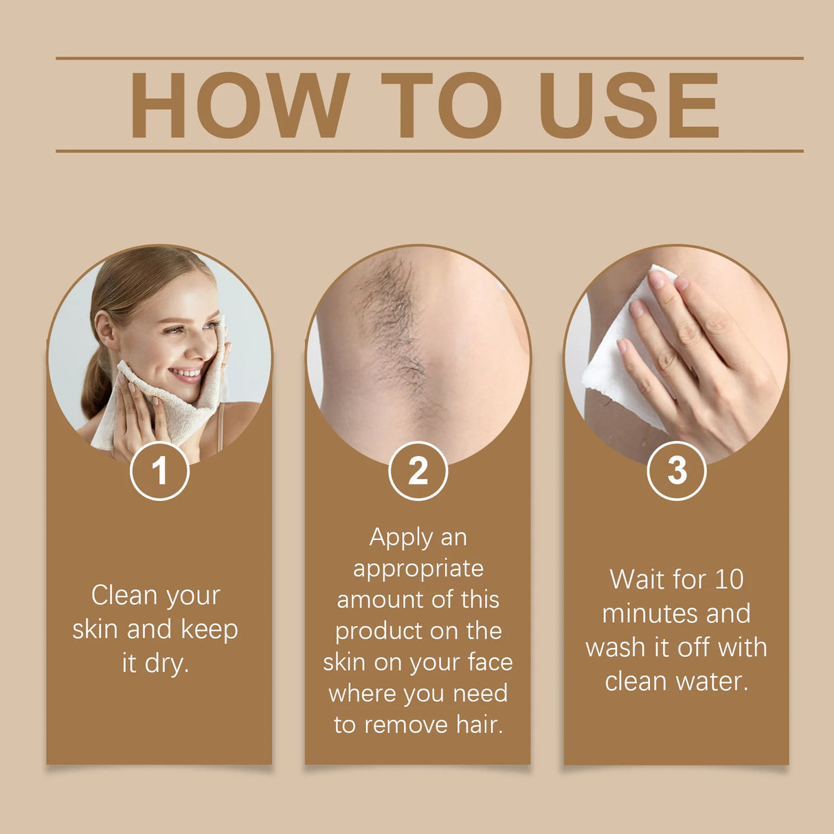 Hoygi Facial Hair Removal Cream for Sensitive Skin Care Upper Lip Hair Removal Coconut Oil Moisturizing Facial Depilatory Cream