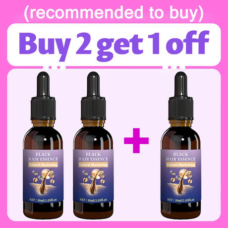 Hair Strengthening Black Essence - Balances Scalp Oil & Unclogs Follicles, Improves Hair Shine.