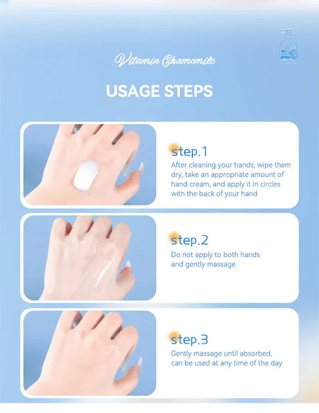 Nicor Vitamin Chamomile Hand Cream Moisturizing and Hydrating to Prevent Dryness and Cracks