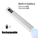 Convenient Handheld Nail Dryer Lamp UV/LED Nail Curing All Gel Polish Nail Art Tool USB Rechargeabl Quick Dry Nail Lamp