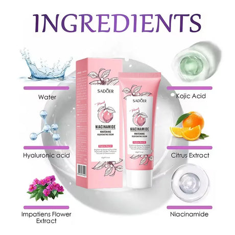 Remove Melanin Nicotinamide Brightening Cream For Dark Skin Effective Lighten Thigh Inner Bleach Private Parts Brighten Cream