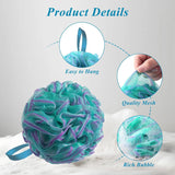 4-Pack Large 75g Loofah Bath Sponges Soft Shower Bags Men And Women's Loofah for Body Cleaning Exfoliating Brush
