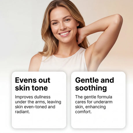 Underarm Brightening Deodorant Cream Long Lasting Hydration Soothe Discomfort Smooth Refine Skin Tone Even Bright Armpit Care
