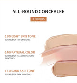 QIC Waterproof & Sweatproof Concealer Cream - Tattoo coverage, Long-Lasting Foundation, Natural,Full coverage, All Skin Types