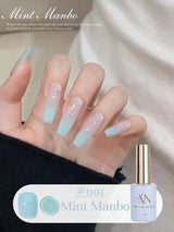 MN 12ML Selling Mint Mambo Gel Nail Polish ilky Green Blue-green Series Gel Polish Blue Nails Green Nail Summer Nail Spring Nail