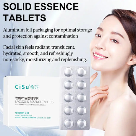 1 Kit VC Solid Essence Tablets Anti-aging Remove Wrinkle Shrink Pore VC Moisturizing Brighten VC Freeze-dried Powder Skin Care