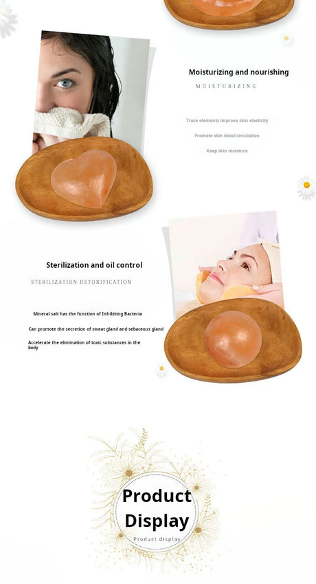 Himalayan Massage Salt Stones, Salt Soap, & Diverse Shaped Hot Compress Salt Soaps Specifically for Bathing & Facial Cleansing