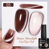 PUENTE 7.5ML Nude Shade Moonlight Cat Magnetic Gel Nail Polish Ultra-Bright Cat Eye Soak Off UV Semi-Permanent Varnish Manicure