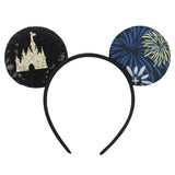 Newest Festival Party Cosplay Mouse Ears Headband 3.3" Ears Glitter Hairband Without Bow For Boys DIY Cartoon Hair Accessories