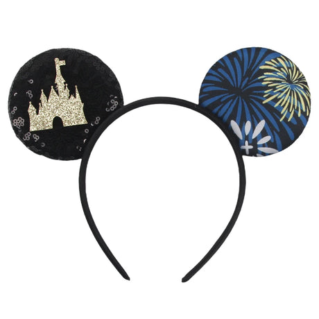 Newest Festival Party Cosplay Mouse Ears Headband 3.3" Ears Glitter Hairband Without Bow For Boys DIY Cartoon Hair Accessories