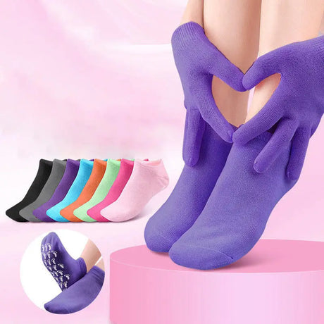Reusable Silicone Moisturizing Mask Socks Exfoliating Anti Crack Protective Gloves Dry Dead Skin Remover Tools Hand Foot Care
