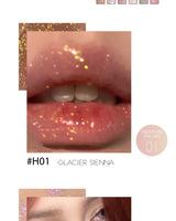 HERORANGE Glittering Mirror Lip Glaze, Watery Shimmering Light Lip Gloss Makeup 6 Colors, Hydrating Moisturizing, Long Lasting
