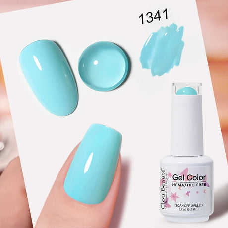 Clou Beaute Grey Color Nail Gel Polish Full Coverage Nail Polish Dark Red Gel Lacquer Varnish Vernis Semi Permanent Nail Art