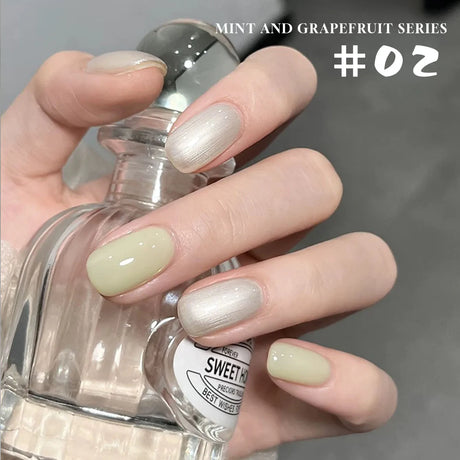 MN 12ML Selling Mint Mambo Gel Nail Polish ilky Green Blue-green Series Gel Polish Blue Nails Green Nail Summer Nail Spring Nail