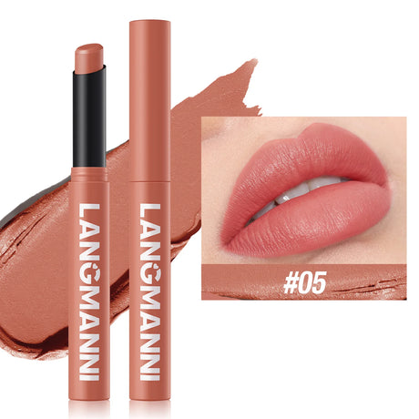 12 Colors Nude Matte Lipstick Waterproof Lip Sticks Not Fading Sexy Red Velvet for Women Make Up Long Lasting Lip Cosmetics