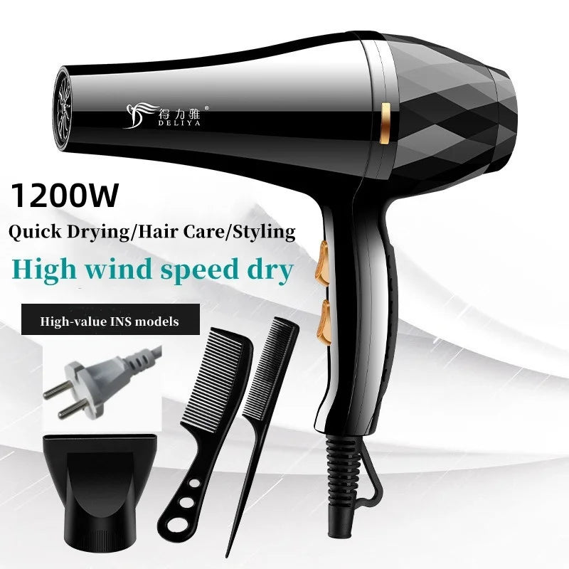 New High Wind Power Hair Dryer With Hot And Cold Constant Temperature Quick Drying Hood, Household Hair Salon Hair Dryer Tube