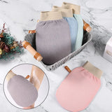 Upgrade Back Scrubbing Towel Dual Sided Durable Exfoliating Body Towel Back Strap Unisex Detox Mud Back Scrub Extended Bathing T