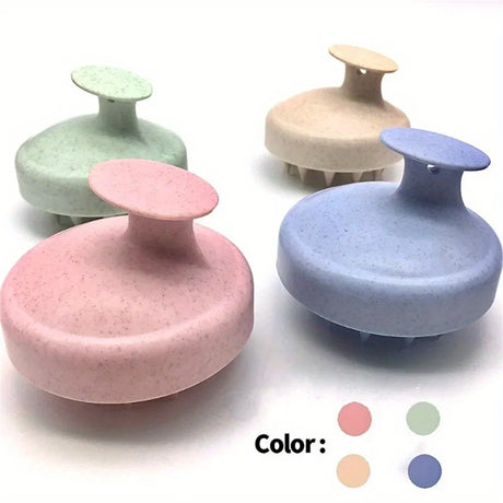 1pc Silicone Shampoo Brush Body Massage Brush Bath Shower Brush Salon Hairdressing Tool Scalp Massage Comb Hair Washing Brush