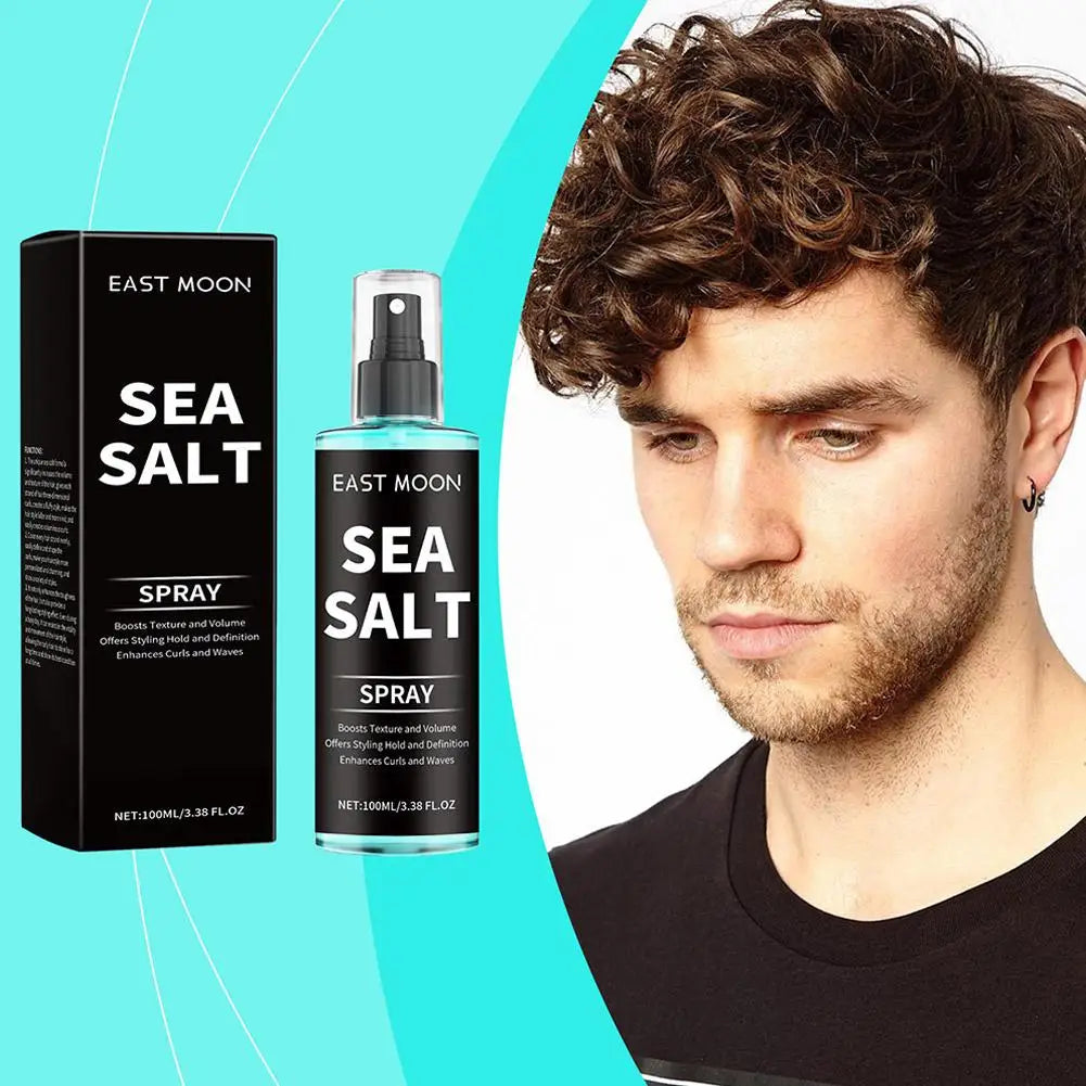 100ml Sea Salt Curling Spray for Hair,Natural Kelp & Red Algae Extract, Natural Texture & Volume, Creates Beachy Curls & Texture