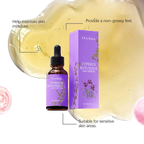 OceAura Cyperus Rotundus Oil for Hair Removal Prevent Hair Growth Products Remove Hair Inhibitor for Moisturizing Body Oil 60ml