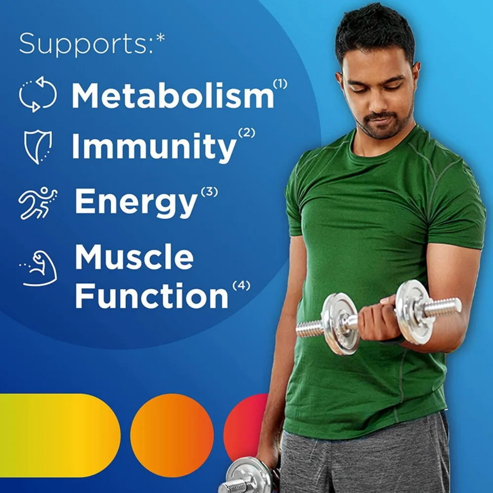 Multivitamin for Men, Multivitamin/Multimineral Supplement with Vitamin D3, B Vitamins and Antioxidants, Gluten Free, Non-GMO