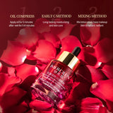 Mercilen Double Rose Time Revitalizing Essence Oil 30ml, Moisturizes, Nourishes, and Firms the Skin, Daily Facial Skin Care Essence, Makes Skin Look Younger, Contains Rose Essential Oil and Plant-Based Squalane, Suitable for