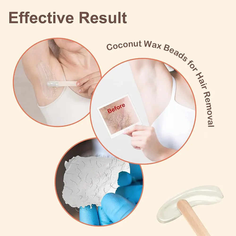 100/500g Hot Film Painless Waxing Beads Depilatory Wax Beans Hard Wax Beans Heating Wax Machine Bikini Face Body Hair Removal