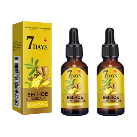 EELHOE 20ml Ginger Hair Growth Oil Strengthening Scalp Nourishing Hair Roots Anti Loss Fuller Care Hairs Essence for Women Men