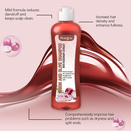 Rosemary Onion Hair Growth Shampoo and Conditioner Set for Dry Damaged Hair Repair | Anti Hair Loss Scalp Treatment, Deep Hydration, Shiny Frizz Control | Shipped from USA Fast Delivery