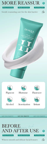 BIOAQUA Hyaluronic Acid Facial Cleanser Moisturizing Face Wash Foam Anti-aging Face Cleanser Facial Skin Care Products