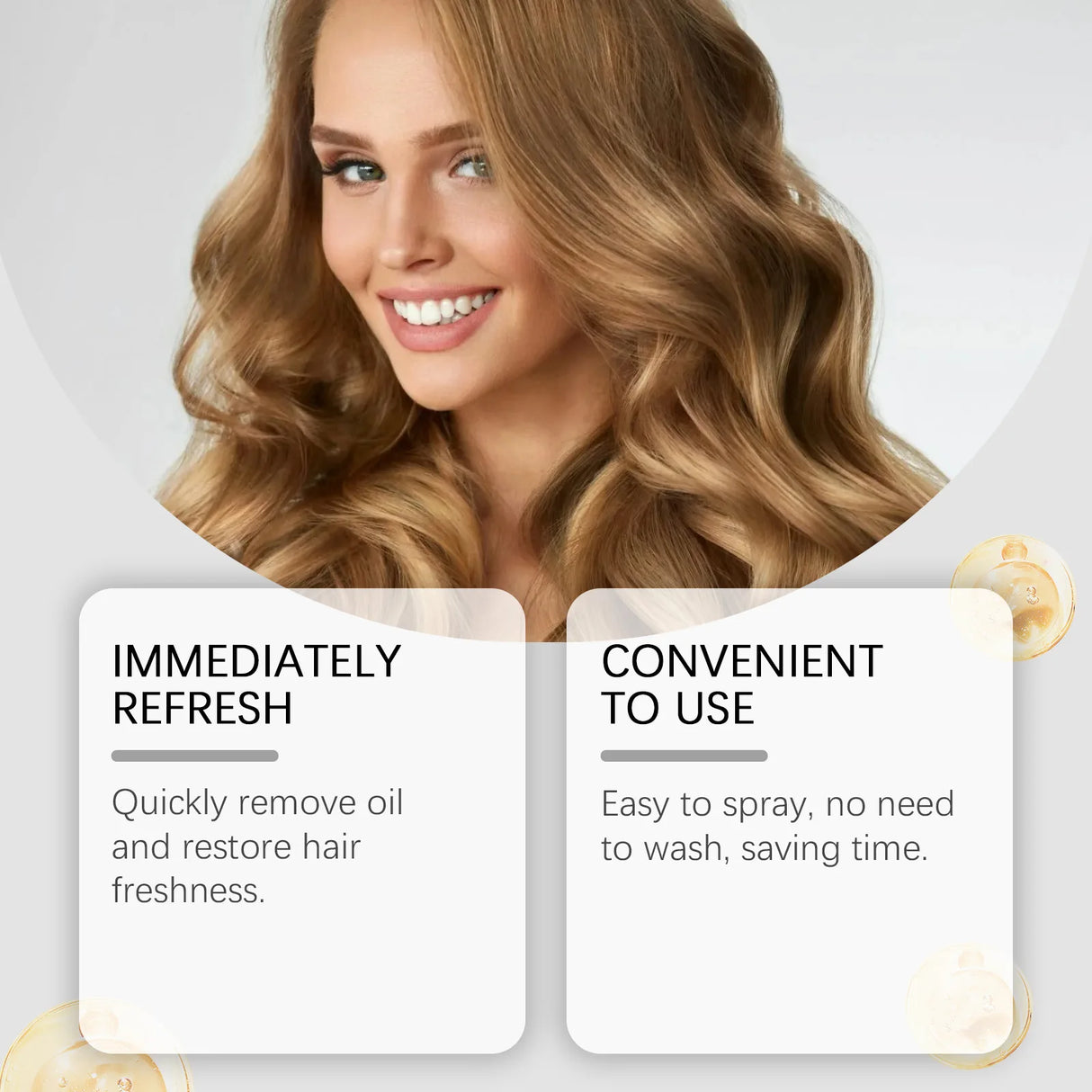 Dry Hair Shampoo Spray Oil Control Anti-Frizz Non-Greasy Volumizing Hair Deep Moisturizing Refreshing Hair Care Shampoo Spray