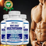 Daily Multivitamin for Men, for Prostate Energy Concentration Metabolism Immunity Vitamins: A C D E (B1 B2 B3 B5 B6 B7 B9 B12)