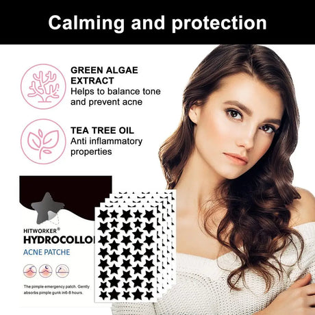 200/400pcs Black Acne Patch Facial Skin Care Fade Blemishes Pimple Marks Closed Acne Blemishes Cover Acne Pimple Repair Patch