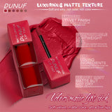 6pc/set Velvet Matte Lipstick Long-lasting Waterproof Lip Gloss Lip Glaze Non-Stick Cup Nude Red High Pigment Y2K Christmas Gift