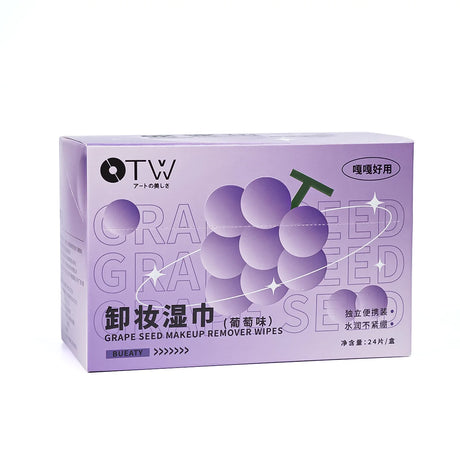 OTW grape seed makeup remover wipes are gentle and not tight, suitable for eyes, lips, and face, and are portable makeup remover