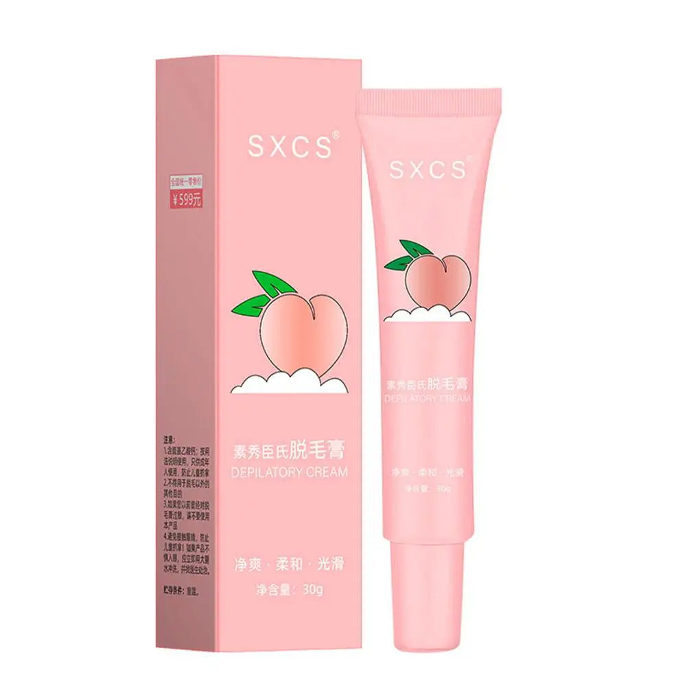 Honey peach Hair removal cream  Hair Growth Inhibitor Gentle Fast Painless Hair removal for Arm Armpit Legs Intimate Areas