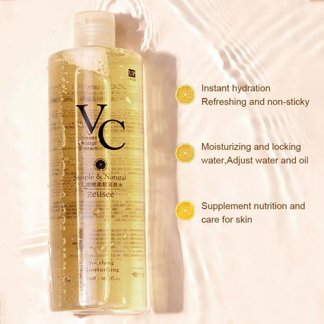 Product Vitamin C Skincare Products VC Toner Refreshing Lotion Hydrating Rejuvenating Wet Skin Tone Compress Care Skin Esse B5J9