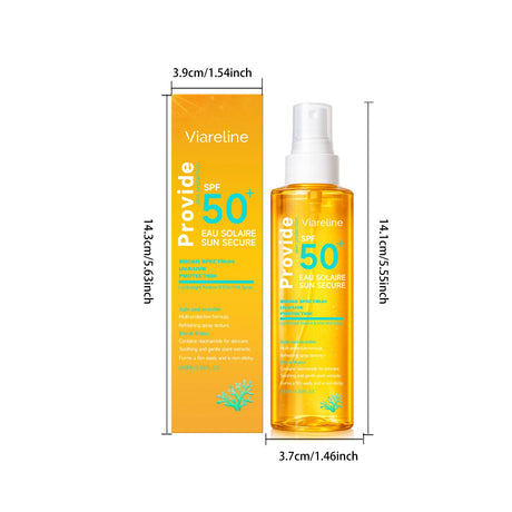 100ML Spf50 Sunscreen Spray Non-stciky Protect Skin Moisturizing Enhance Smoothness Refreshing Prevent Sunburn Sunscreen Spray