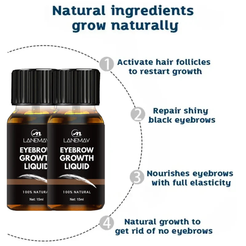 Fast Eyebrow Growth Serum Eyelash Hair Growth Anti Hairs Loss Product Prevent Baldness Fuller Thicker Lengthening Eyebrow Makeup