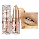 6 Colors 3 in 1 Pearlescent Sparkling Lipstick Matte Glitter Waterproof Long Lasting Pearl Shine Lip Gloss Shimmer Sexy Makeup